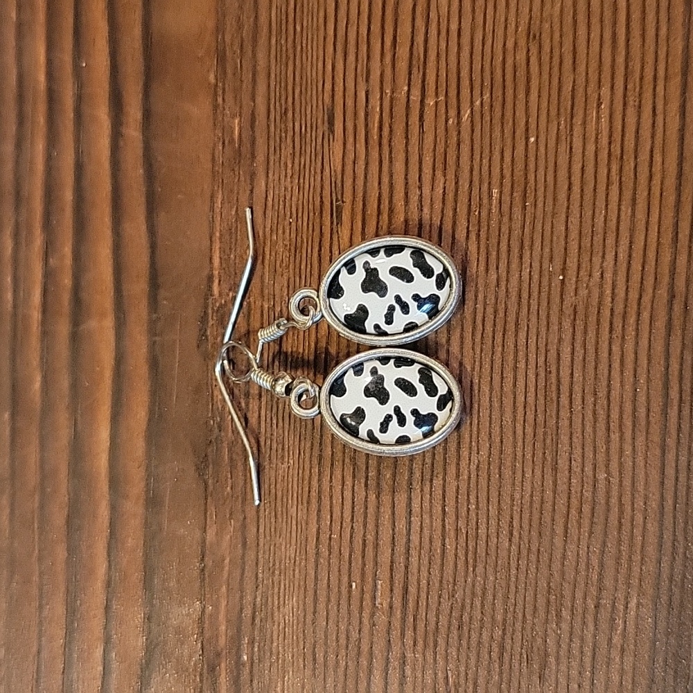 Cow‎ Print Earrings